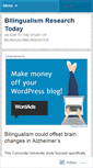 Mobile Screenshot of bilingualismresearch.com